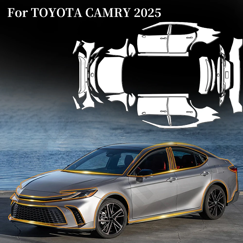 

For Toyota Camry SE XSE 2025-UP Anti-Scratch TPU Paint Protection Film Pre-cut PPF Car Body Clear Bra Resistant Invisible Cover