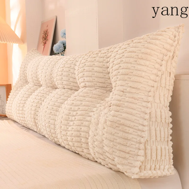 CX cream wind bedroom bedside cushion anti-collision soft bag tatami double bed waist pillow