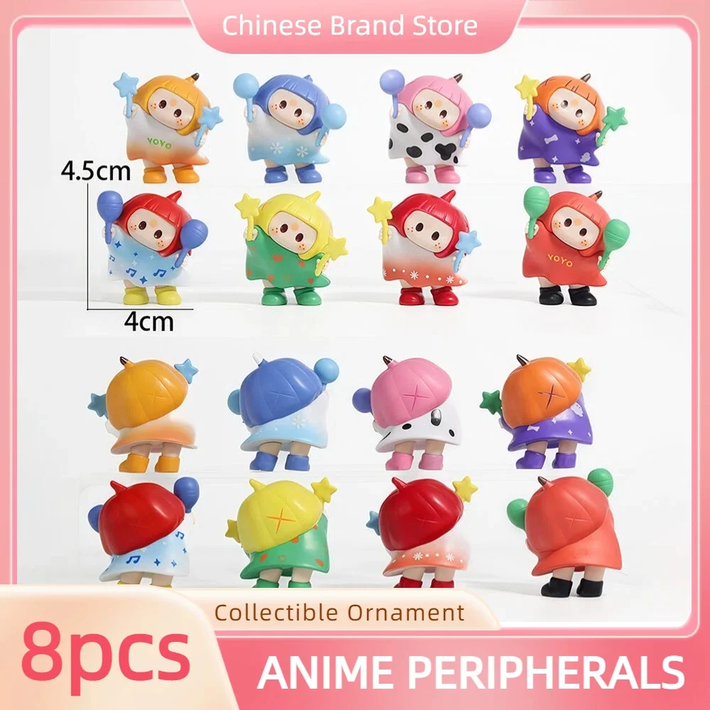 Viral Hit PVC Trendy Toy: YOYO Youyoujiang Tilt Head Series Cute Figures | Desktop Ornament, Gift & Car Decoration