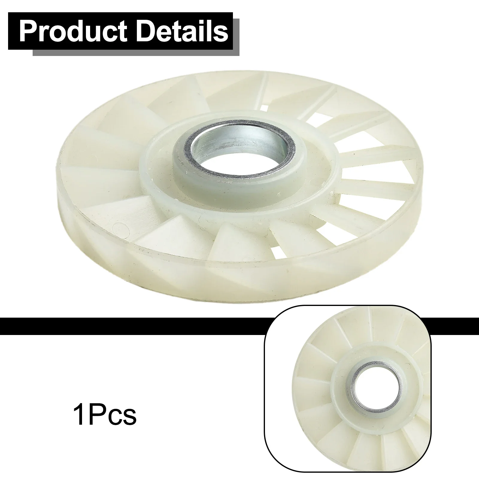 Power Tool Accessories Motor Fan Blade 92mm Outer Diameter Blue 14 Leaves For 3612 Engraving Machine Brand New