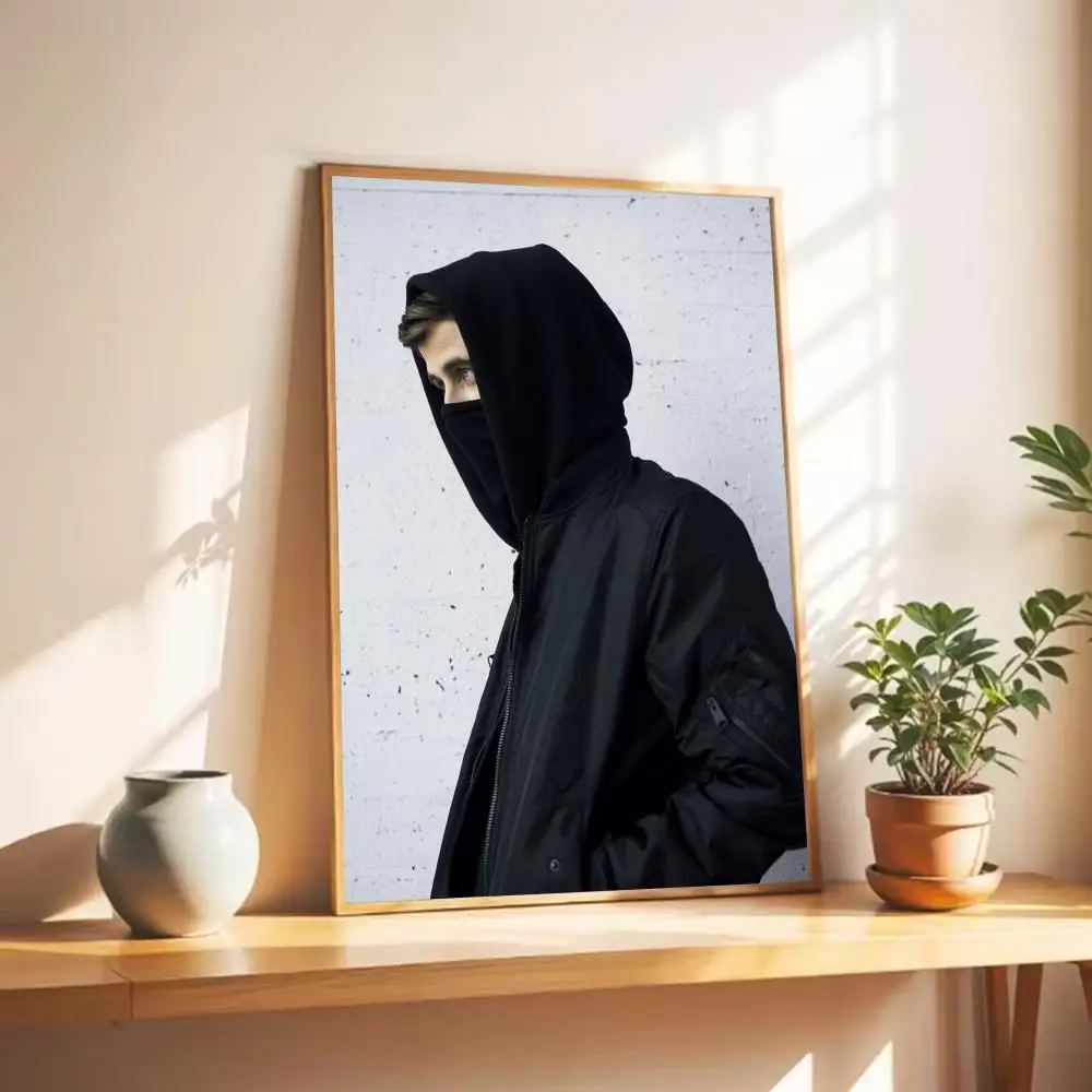DJ Edm Rave Dj Alan Walker Poster Wall Art Print Poster Decorative Mural Home Decor Gift Unframed
