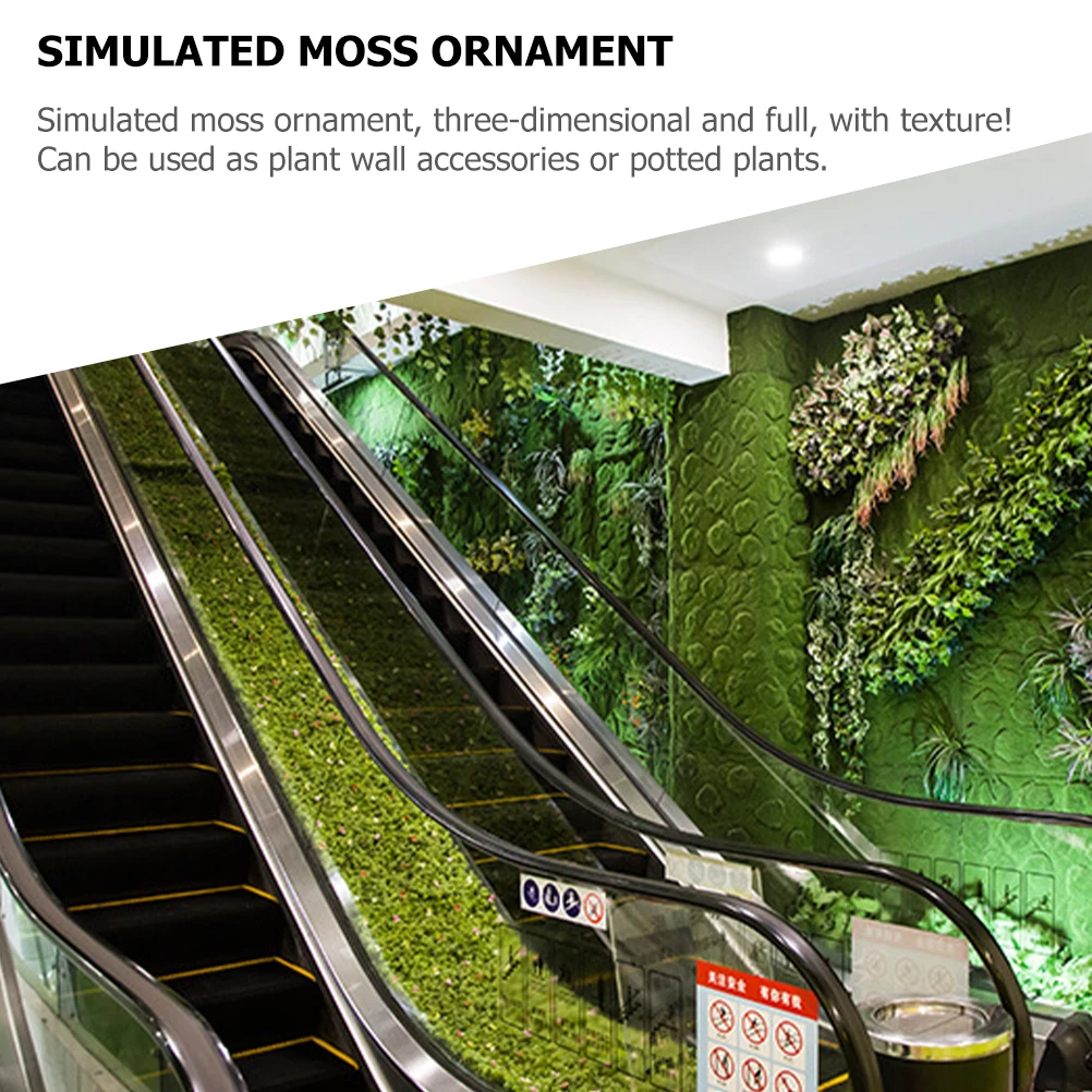 

Artificial Moss Decor Faux Lawn Simulation Moss Ornament 3D Texture DIY Plant Wall Accessories Micro Landscape Decoration
