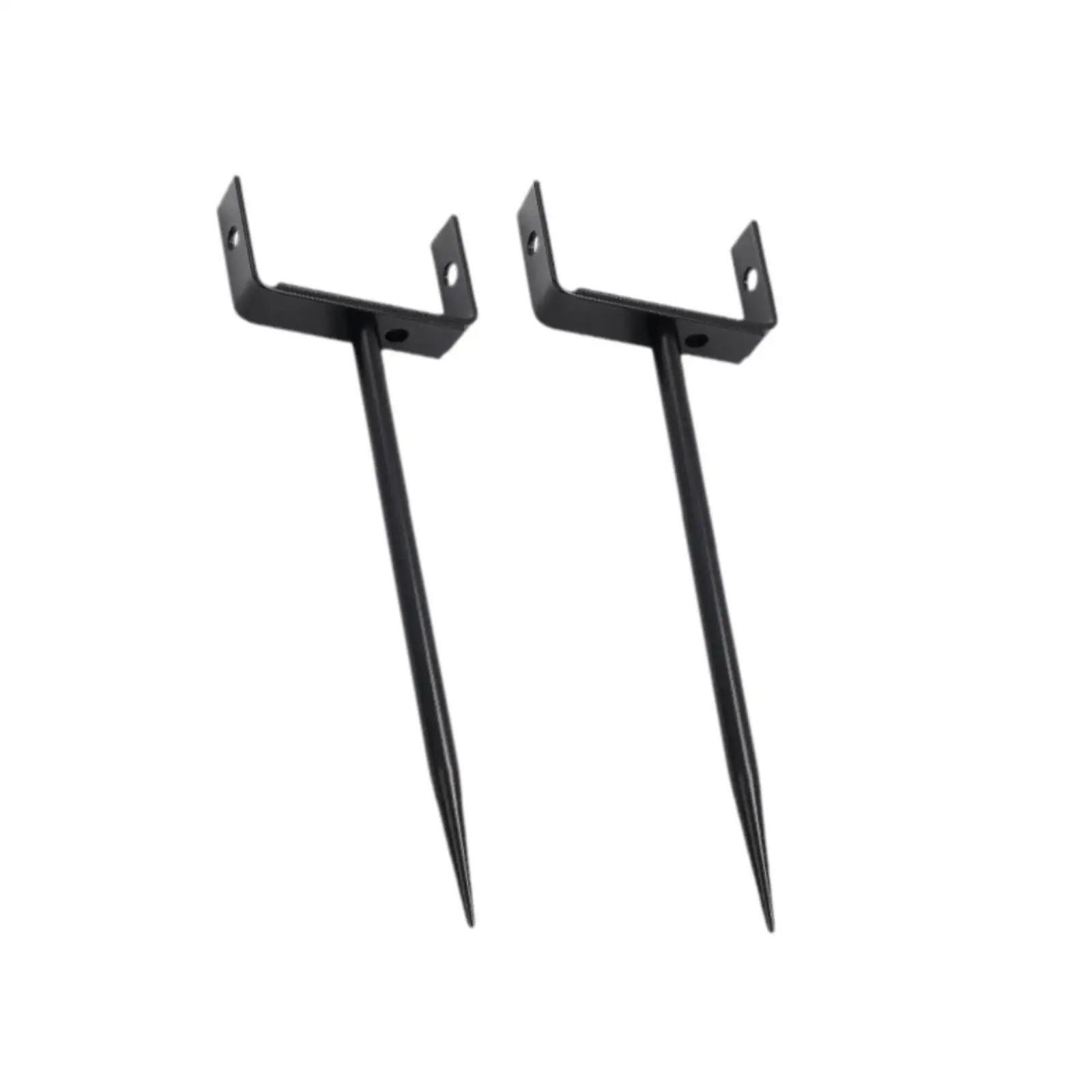 2 Pieces Downspout Bracket Sturdy Stable Black for Yard Industrial Use Lawn