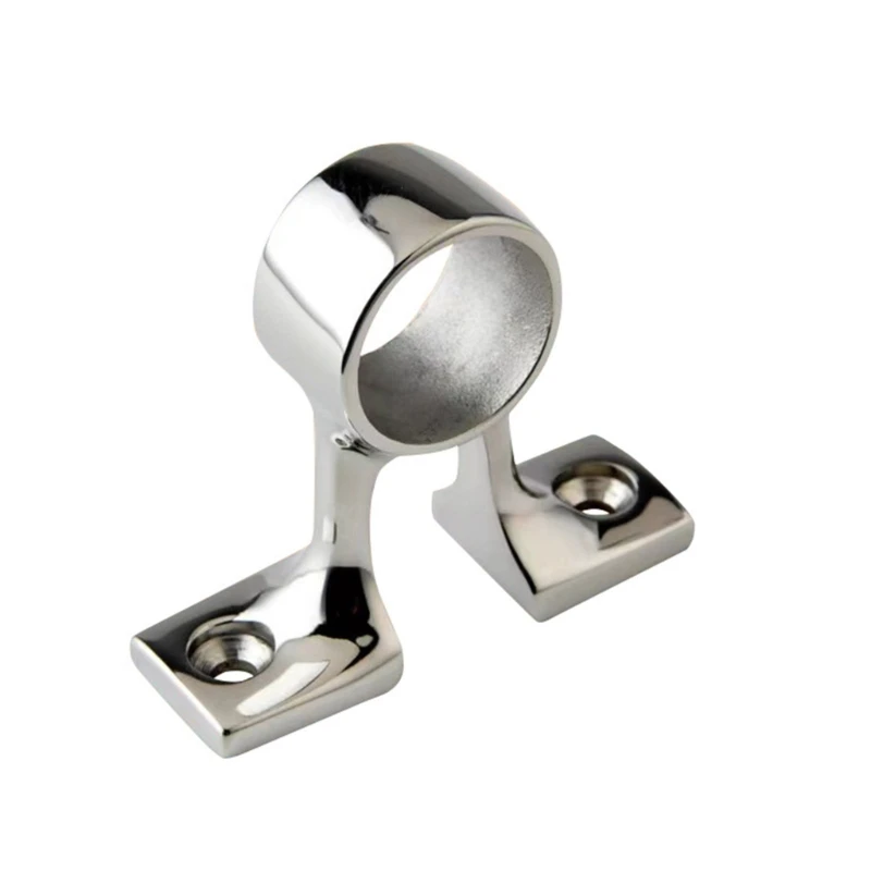 Stainless Steel Hand Railing Fitting Center Bracket for 25mm Tubing Stable Durable Suitable for Watercrafts Marine Boat