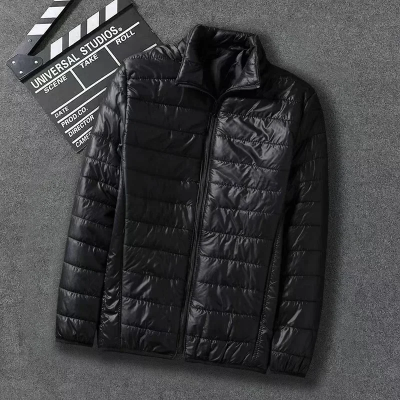 2026Men's Fashion Casual Thick Cotton Jacket for Autumn and Winter, Korean Style Slim Fit, Smooth Silhouette, Sizes M-5XL