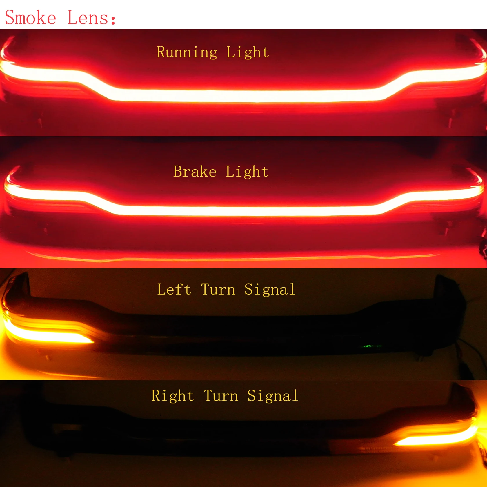 オートバイ用LEDブレーキターンシグナルランプ,トランクライト,赤,スモークレンズ,ハーレーツーリング,ロード,エレクトリックグライド,ウルトラ,限定,14個