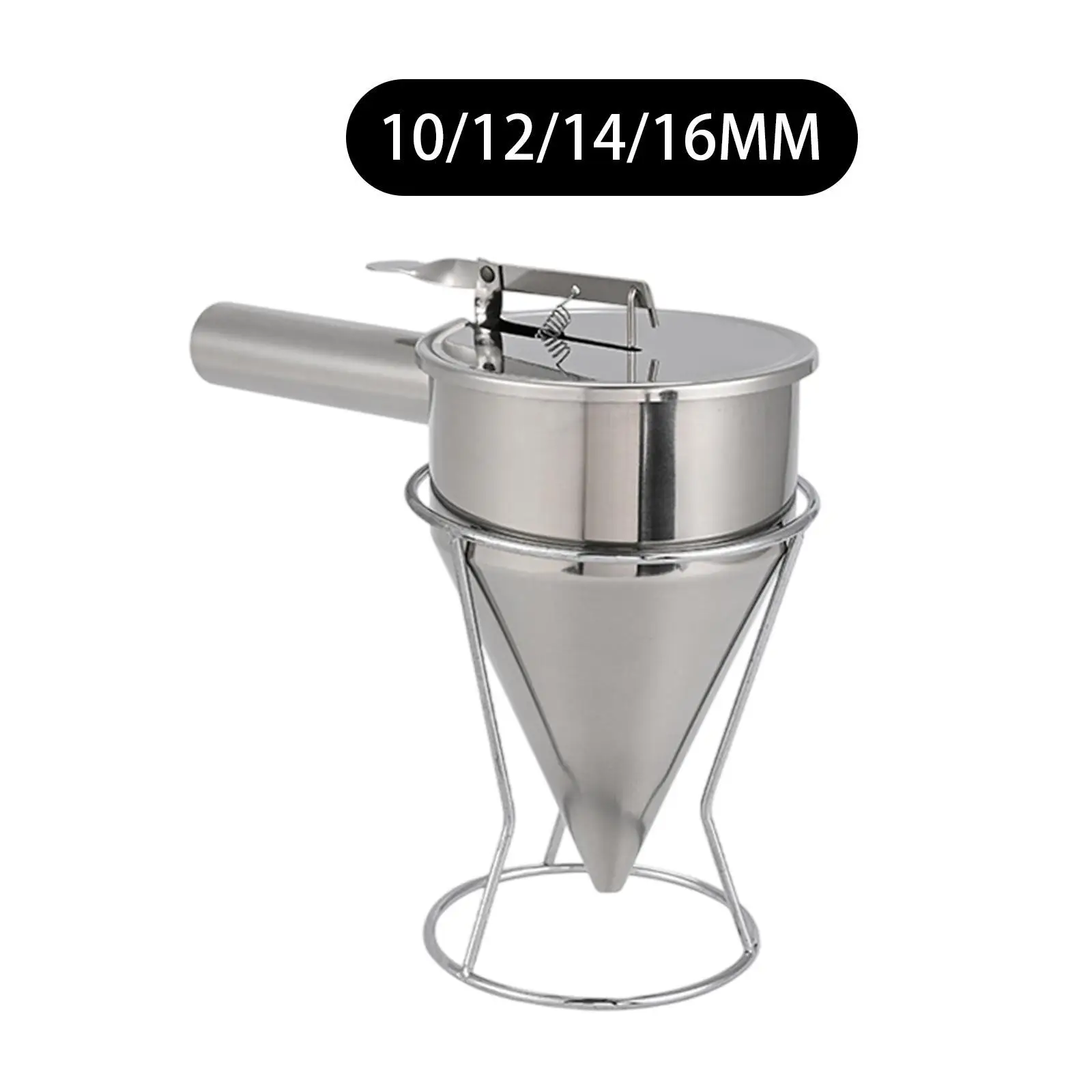 

Диспенсер для теста для блинов, принадлежности для изготовления свечей для кексов, диспенсер для тортов, воронка из нержавеющей стали для блинов, вафель, кухонный десерт