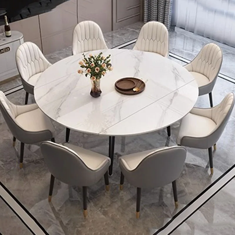 Rectangle Minimalist Dining Table Modern Extendable Chairs White Dining Table Reception Cheap Table A Manger Home Furniture