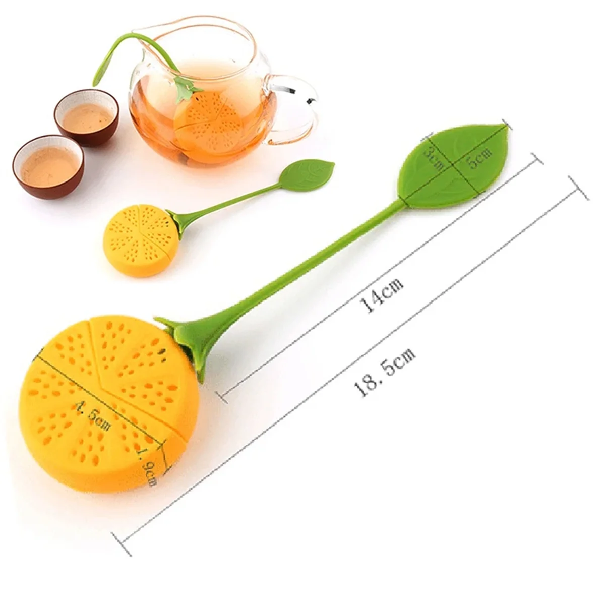 Loose Tea Leaf Strainer Silicone Tea Infuser Teapot Tool Teabag Kettle Ball Holder Spice Filter Tea Infuser Strawberry