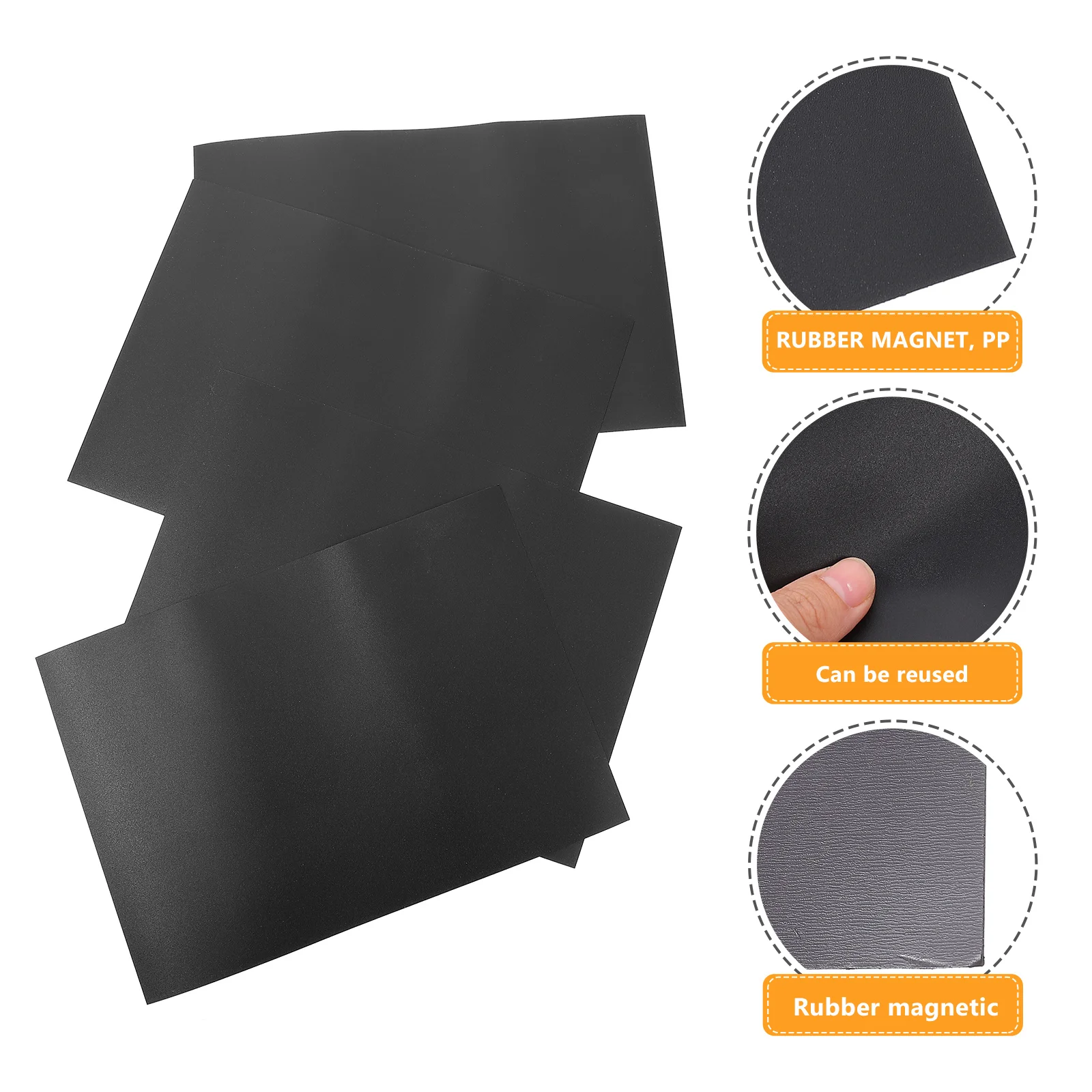 4Pcs Magnetic Blackboard Dry Erase Board Reusable Fridge Message Note Reminder Sticker Magnetic Blackboard Message Board