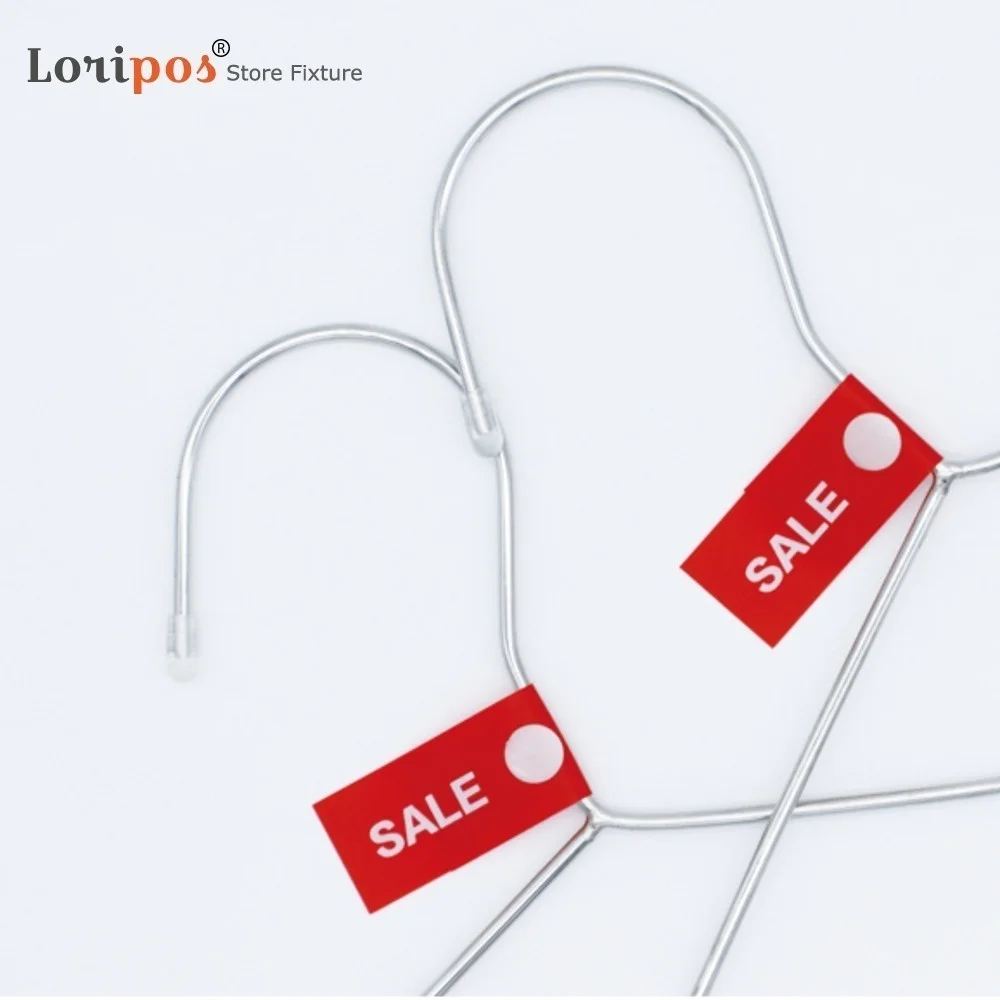 20pcs Clothes Hanger Snap Clip Vinyl Sale Label, Fashion Store Hook Discount Price Tag Flexible Plastic Flag Shoe Bag New