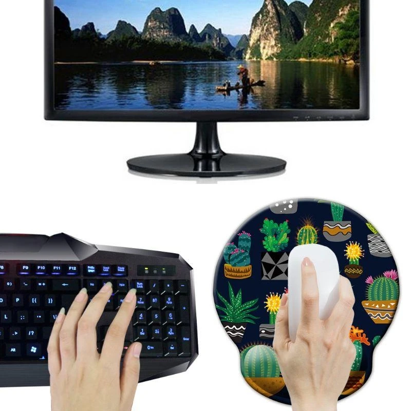 Eva Mouse Mat Wrist Guard Bracer Soft Memory Foam Computer Games Pad Mouse Mouse Pad for Home Office استخدم أفضل بيع