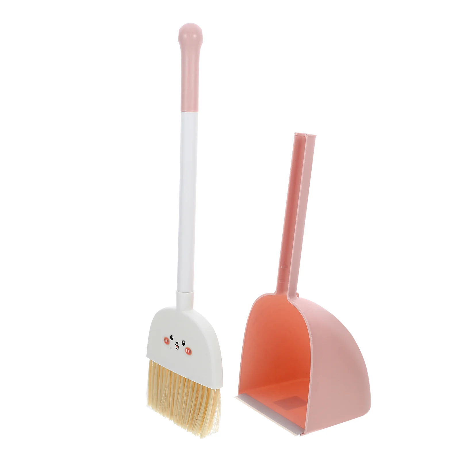 1 set 1 Bezem Stoffer Set Voor Kinderen Mini Schoonmaken Tool Cartoon Lichtgewicht Plastic Kleine Bezem Stoffer Kinderen Huishouden spelen