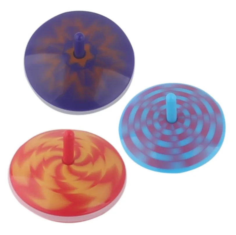 Interesting Children's Toy Colorful Flash LED Light Spinning Top Laser Gyroscope Kid's Luminous Music Gyro YH1854