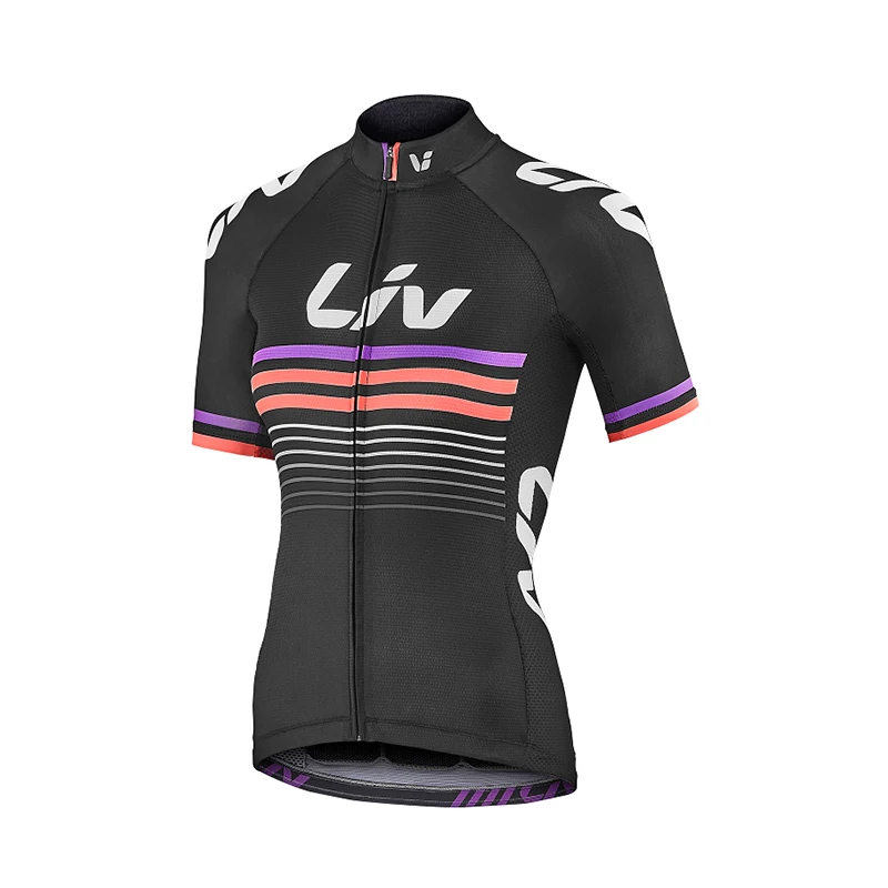 LIV Sommer Damen Rennsport-Shirt MTB Fahrradtrikot Kurzarm Radfahrbekleidung Schnelltrocknend Bretele Ciclismo Masculino