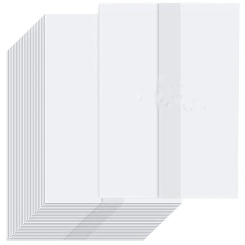 XB-120 Piece Vellum Paper Pre-Folded Wedding Invitation Paper Translucent Vellum Envelopes 5X7 Inch