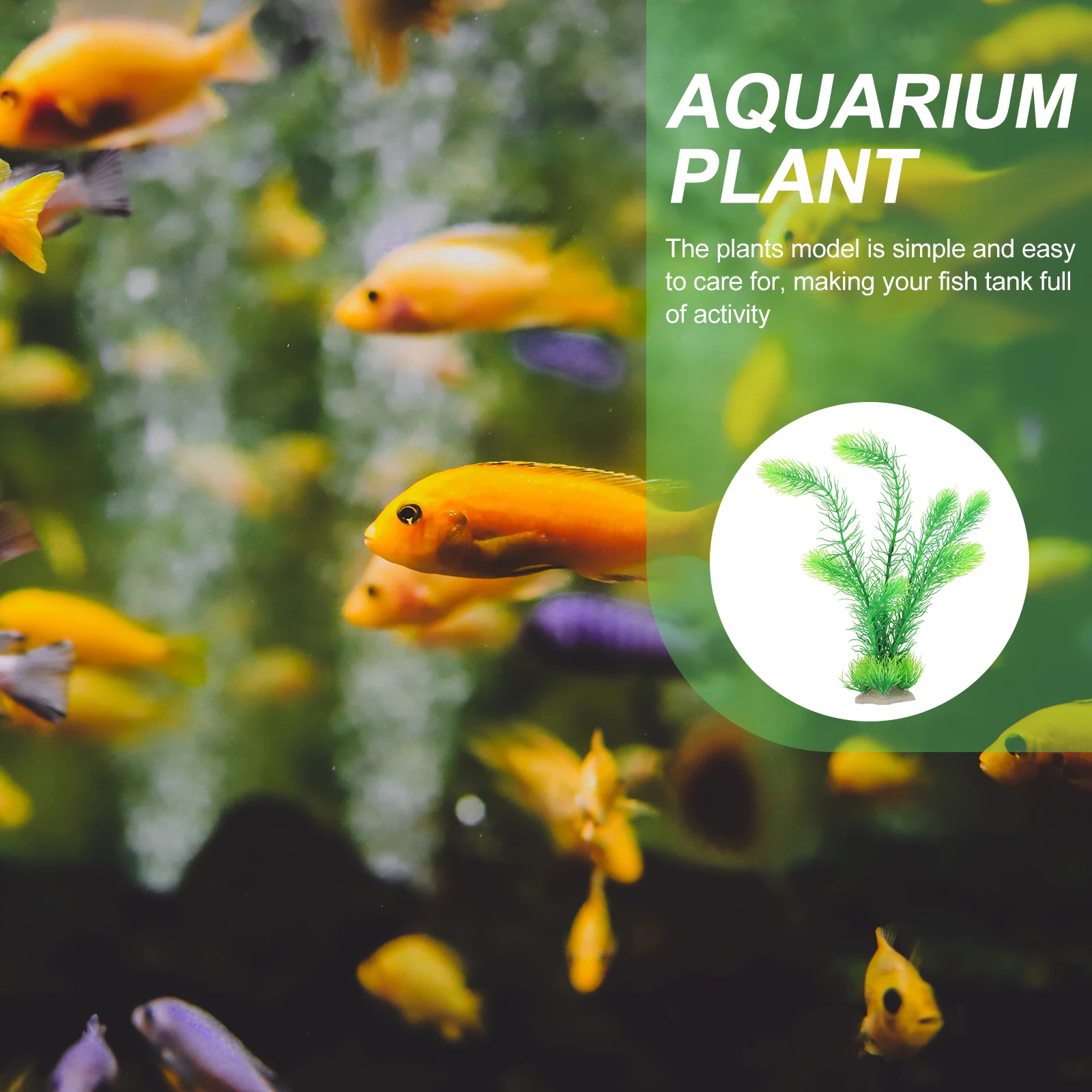 

1pack Highly Simulation Underwater Plant Model Aquarium Accessories For Fish Tank Aquatic Decoration Realistic Shape