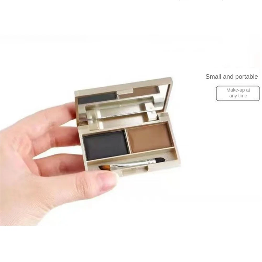 1/2PCS Waterproof Eyebrow Powder Easy To Color Eyebrow Powder Matte Eyebrow Powder Double Color Double Color Eyebrow Powder