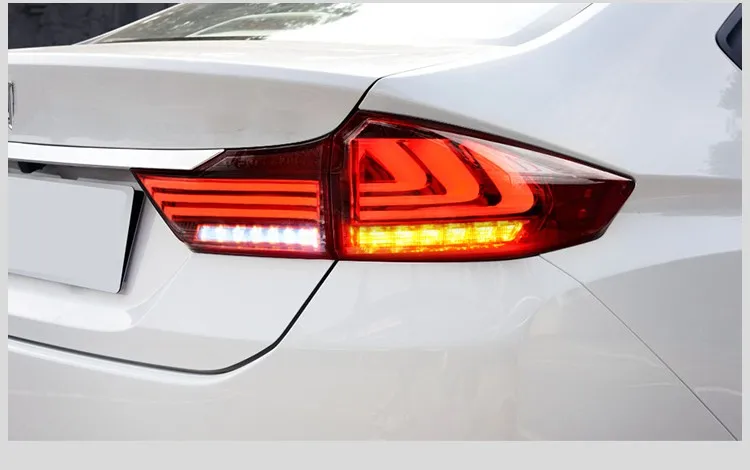 Fit for Honda City 2014-2017 Led Taillight Rear Lamp Sequential Turn Signal  Factory Directly Supply