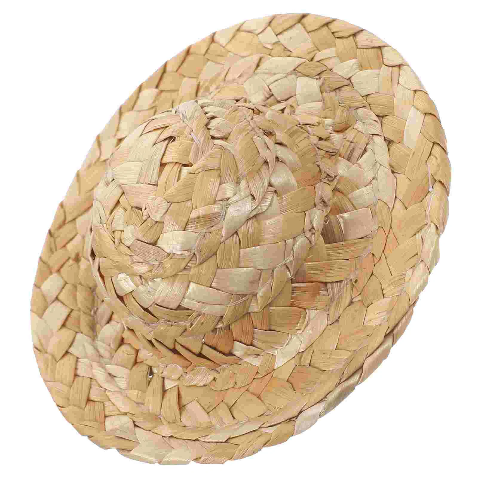 Painting Straw Kids Craft Mini Sun Hat for Beach Vacation Home Decoration Project Supplies Paint Your Own Hat