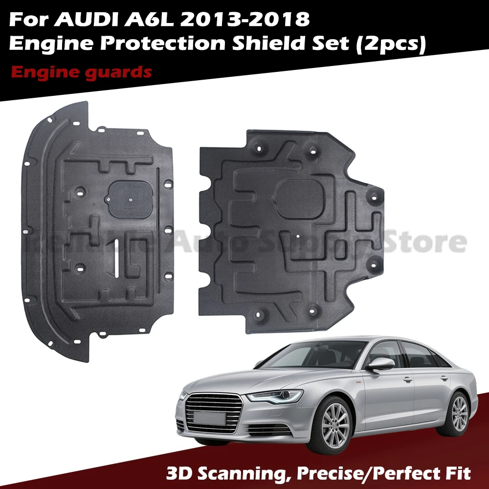 

Rigid Underbody Defense Engine Shield for Audi A6L 2013-2018, 3D Scanned Precision Fit, Durable Performance Protection Guards