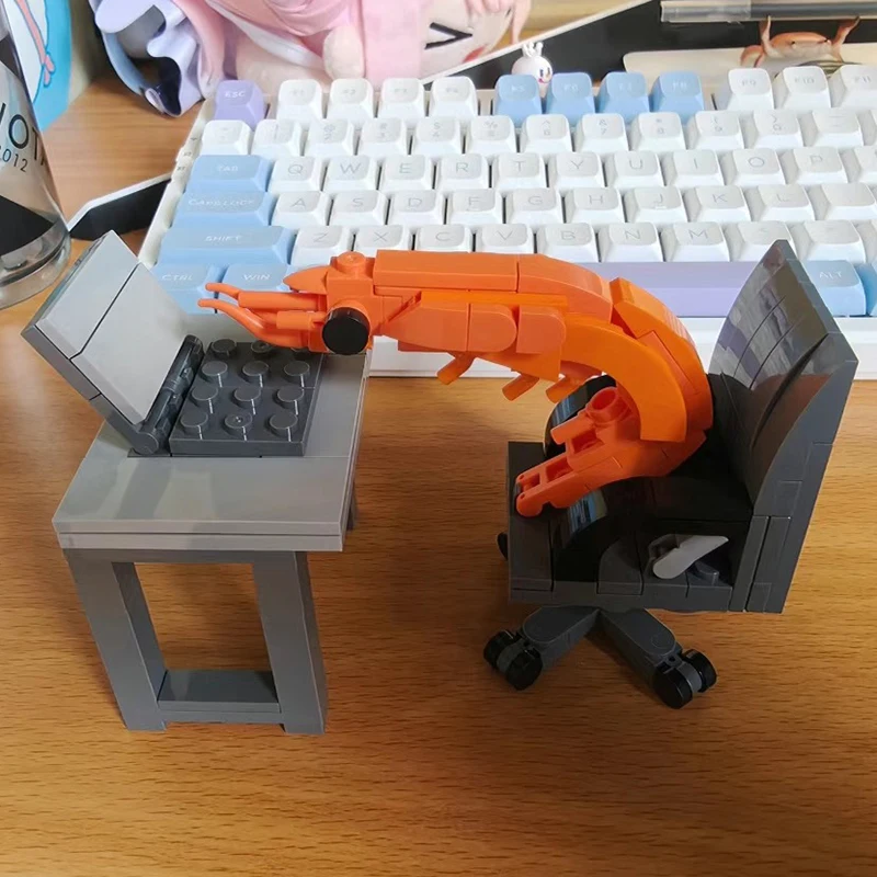 حار بنة الروبيان نموذج التماثيل، تجميع اللغز، الفتيان والفتيات خلط عشوائيا، المشاهير الإنترنت محاكاة ساخرة الإبداعية