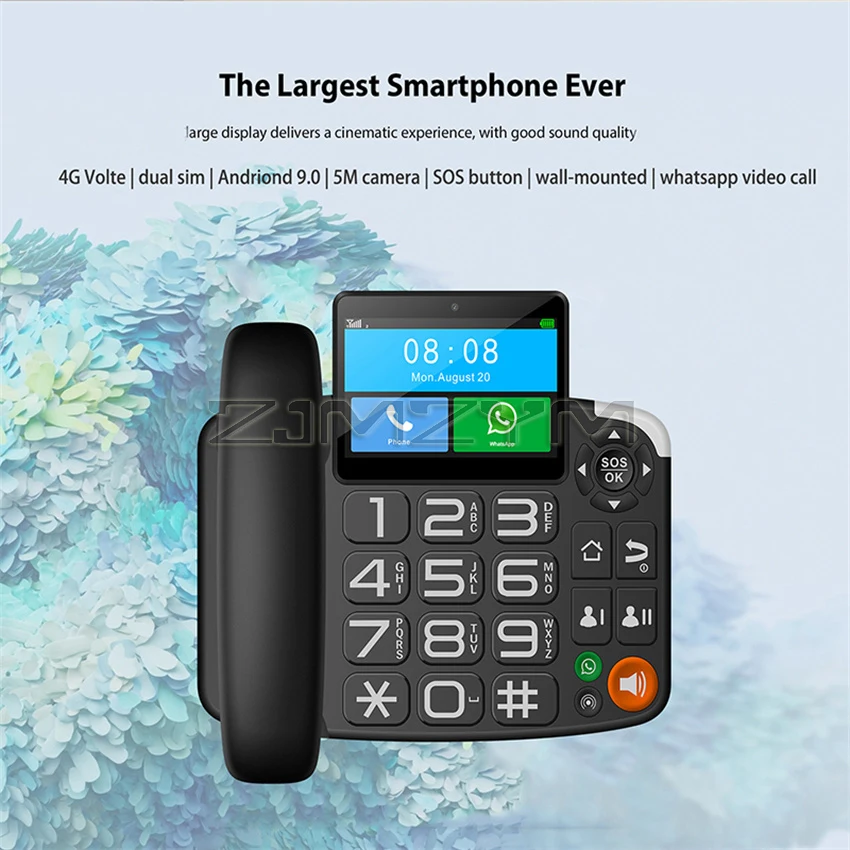 Android LTE Fixed Wireless landline 4G SIM network video phone universal elderly WIFI Touch Screen video Telephone home office