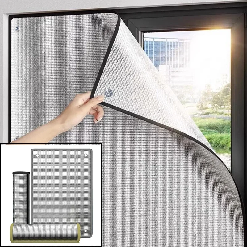 Thicken 6mm Household Glass Window Sunshades Anti-UV Aluminum Foil Shading Screen Sunshine Room Shading Board Keep Warm Shutter