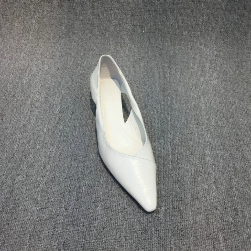 รองเท้าส้นเตี้ยแบบแมรี่เจนหัวเ - Dress Shoe Pointed บทวิจารณ์และราคา