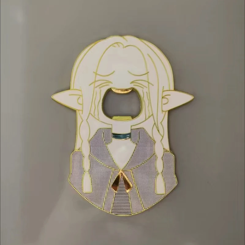 Anime Delicious in Dungeon Marcille Flaschenöffner Cosplay Kühlschrankmagnet Kawii Big Mouth Elf Girl DIY Halloween Zubehör – Detail 6