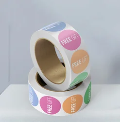 100-500pcs Colorful Gift Stickers Round Thank You Stickers for Small Business supplies Cute stationery Stickers