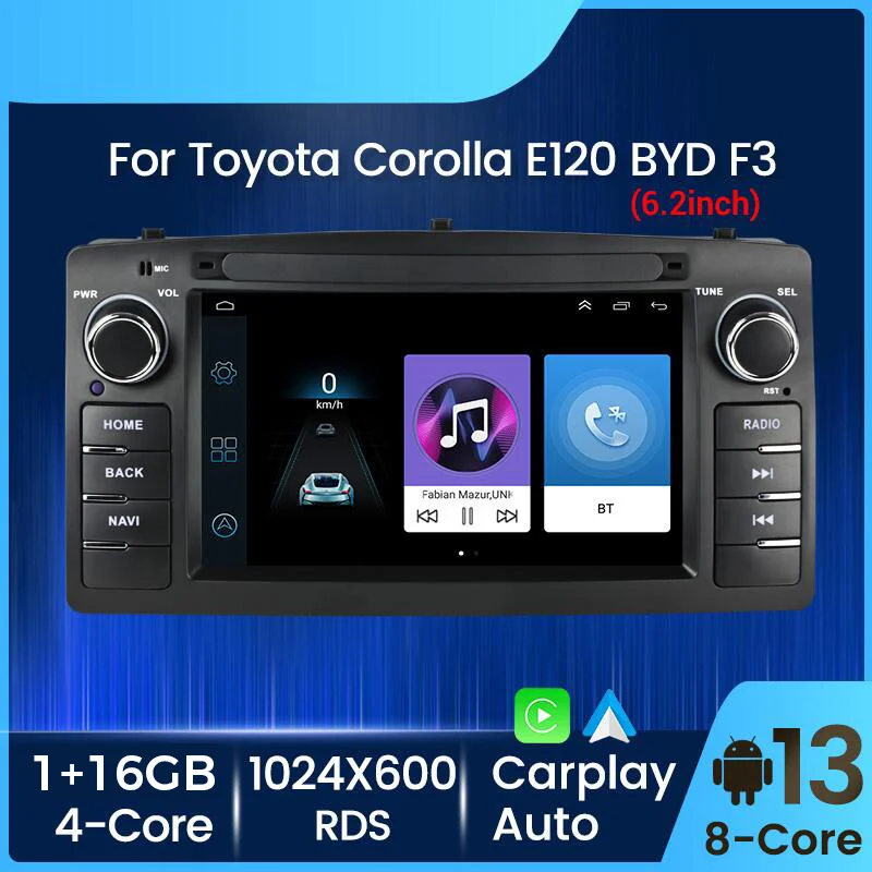 

MEKEDE Car Stereo for Toyota Corolla E120 2003-2006 BYD F3 Android WIFI Intelligent System Autoradio GPS Navigation Carplay