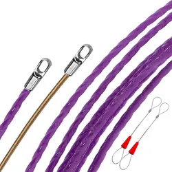 Cable Puller Fish Tape Leader 4mm 5M 10M 15M 20M 25M 30M Wire Telecom Push Reel Electrician Hand Tools Wire Pulling