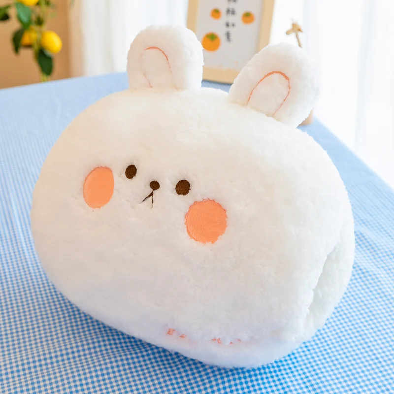 

Cartoon Cute White Rabbit Plush Toy Warm Hand Pillow Bedroom Decoration Sleeping Pillow Doll Warm Hand Plush Toy In Winter