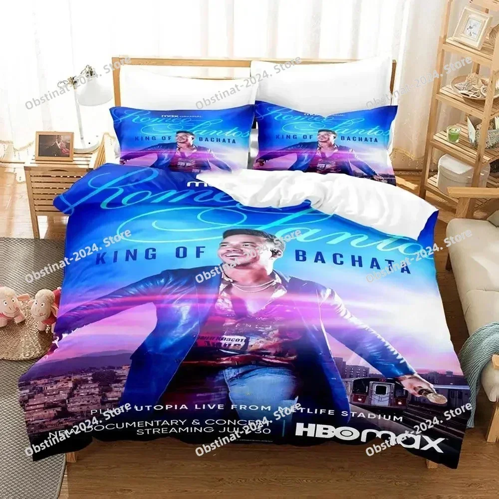 3D Romeo Santos Bedding Set Printed single Comforter Quilt Bed Cover Duvet Cover Pillow Case 3 Pieces Sets For Kids Adult Size