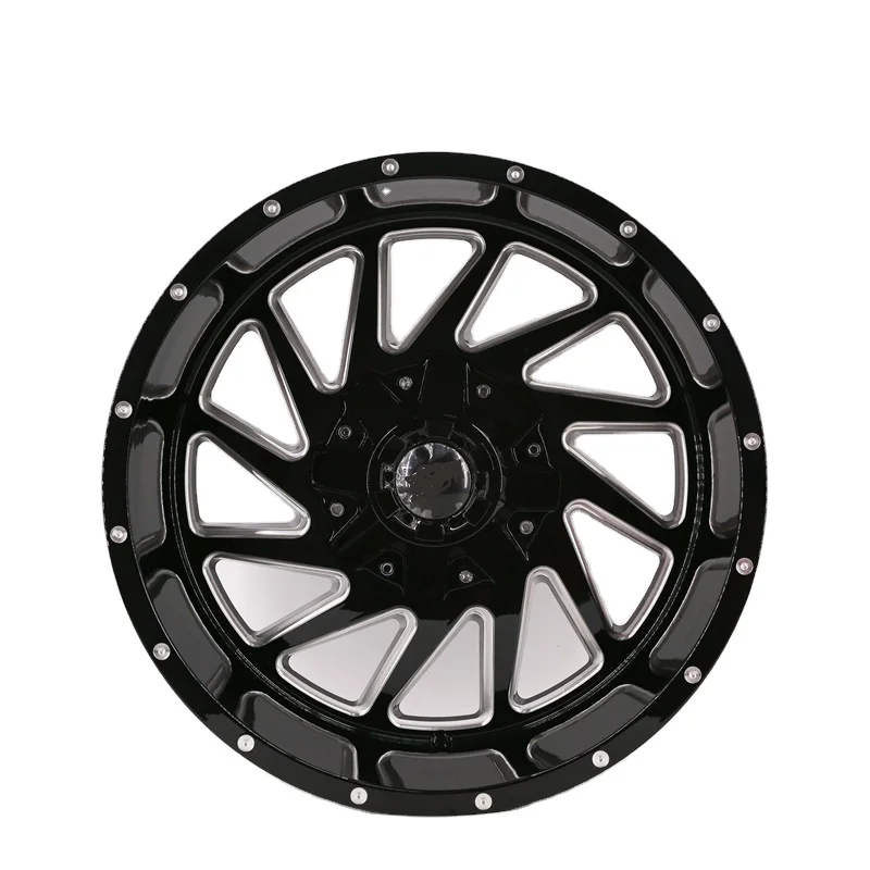 DM109 Hot Sale Cast Alloy Wheels 20inch Offroad Rims Black Multi spokes