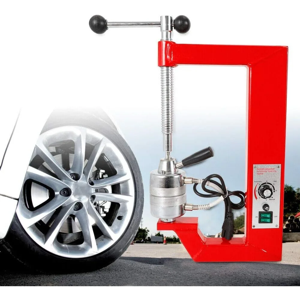 آلة إصلاح تسخين الإطارات الأوتوماتيكية المفلكنة مع 6 قوالب 140-165 ℃ معدات المرآب 110 فولت لشاحنة السيارة #1