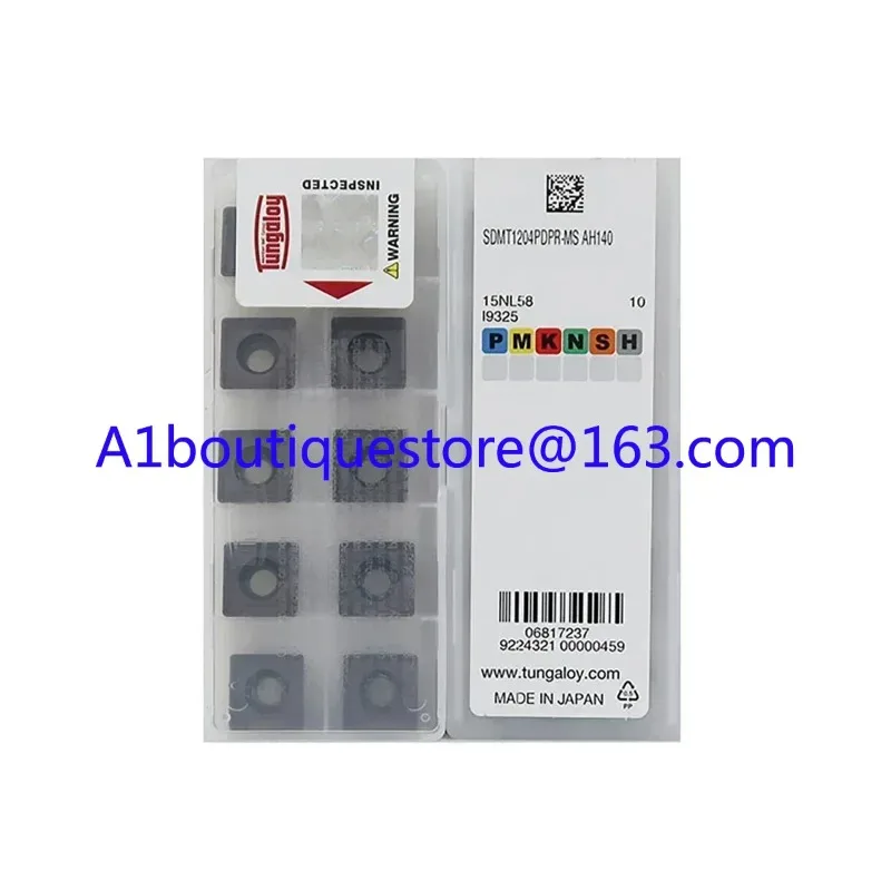 Tungaloy 100% Original SDMT SDMT12 SDMT1204PDPR MS AH140 insertos de torneado de carburo de desbaste medio