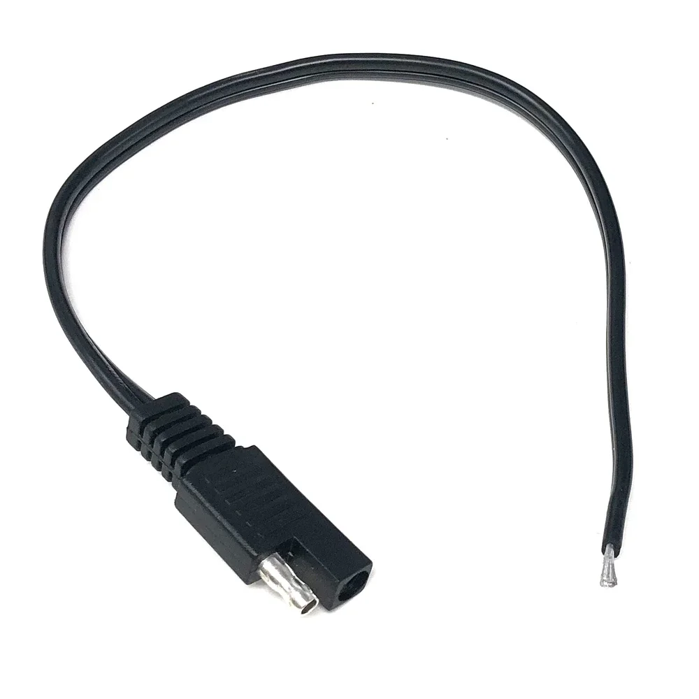 DIY 10 PCS SAE Power Automotive Extension Cable 18AWG 30CM 2 Pin with SAE Connector Cable Quick Disconnect Extension Cable