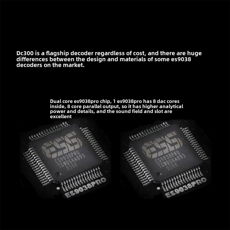 Panda Rabbit 2025 Новейший флагманский двухъядерный DC300 ES9038PRO Баланс ES9039 Аудио ЦАП декодер Hi-Fi Fever