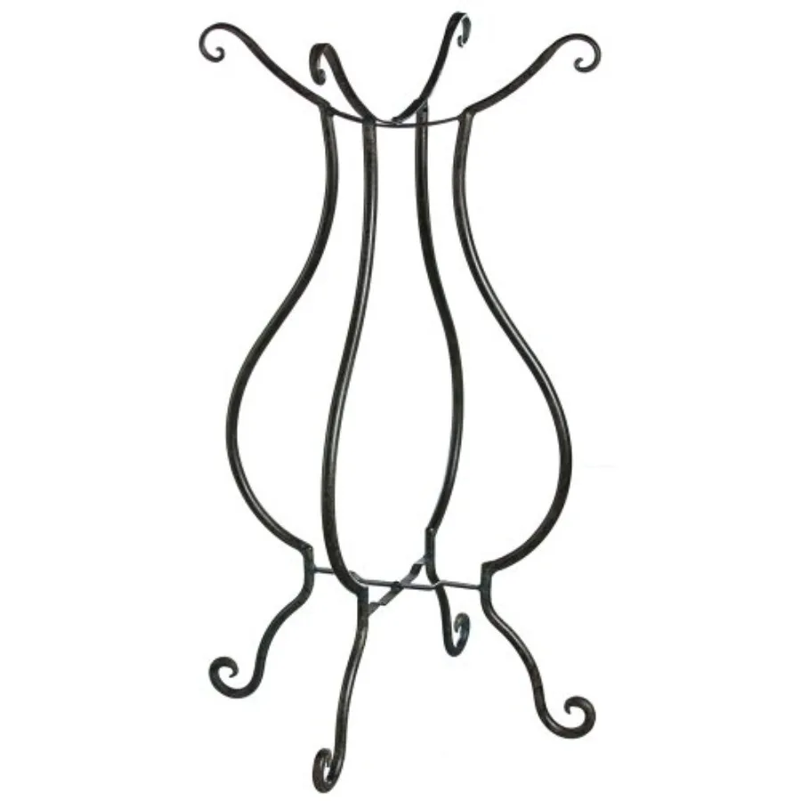 

Beautiful Summer Scroll Metal Bird Bath Stand - 12 x 12 x 29 Inches Fade and Weather Resistant Outdoor Decoration for Homes Yar