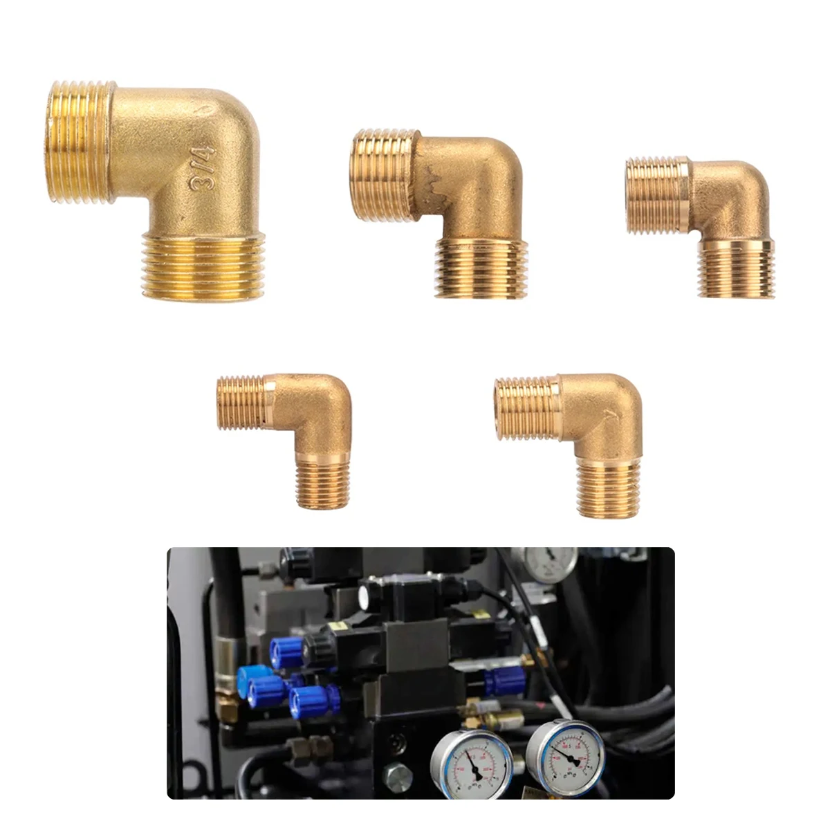 Copper Elbow Connectors 1/8