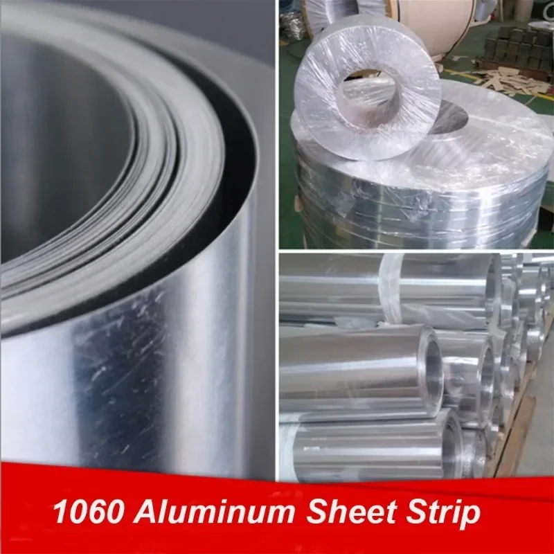 50mm/100mm width AL 1060 Aluminum Strip Aluminium Foil Thin Sheet Plate DIY Material Washer Wall Thickness 0.2 to 0.8mm