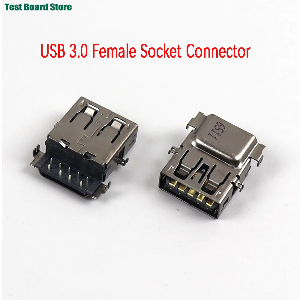 

1-10PCS USB 3.0 Type A Standard Port Female Solder Jacks Connector For Lenovo Acer Asus Motherboard USB A 3.0 Interface Port