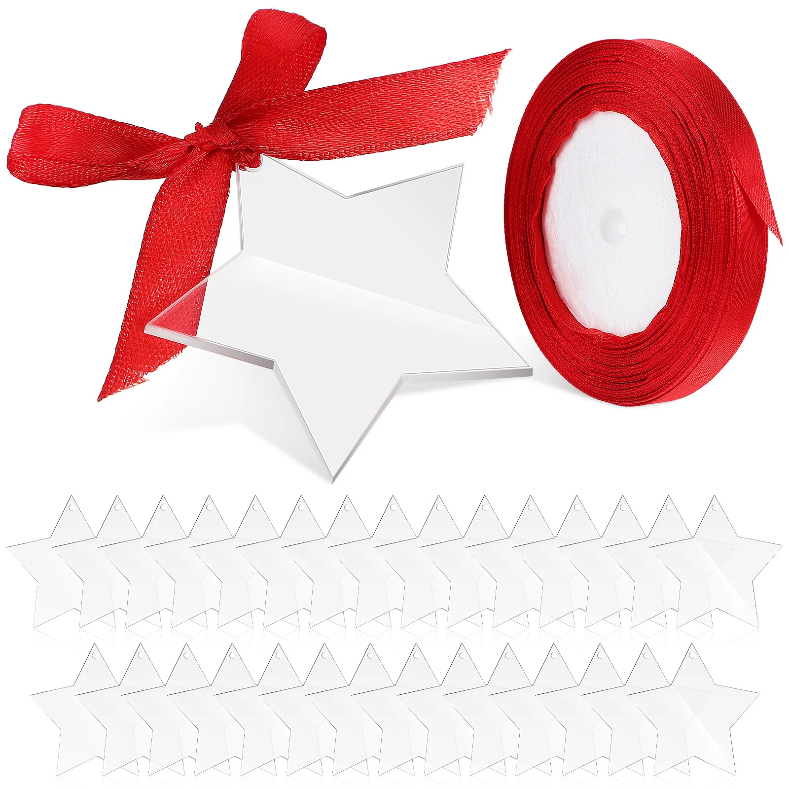 

30Pcs Acrylic Star Keychain Blanks DIY Key Rings Bag Pendants Decorative Small Key Chain Acrylic Keychain Bag Pendant