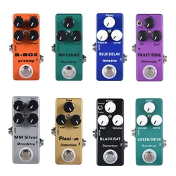 Mini Guitar Effector Electric Guitar Pedal Distortion Overdrive B-BOX/BLUE DELAY/CRAZY TONE/ BLACK RAT/MINI SCREAMER