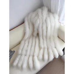 Temperament big female protagonist aura fox fur scarf real fur warm shawl thickened female fur big scarf multi-functional