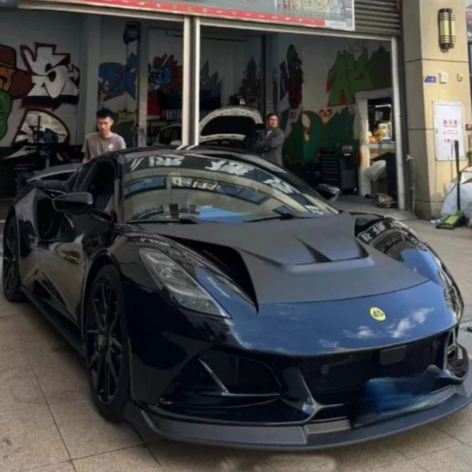 For Lotus Emira Dry Carbon Fiber V Style Front Hood Vented Bonnet