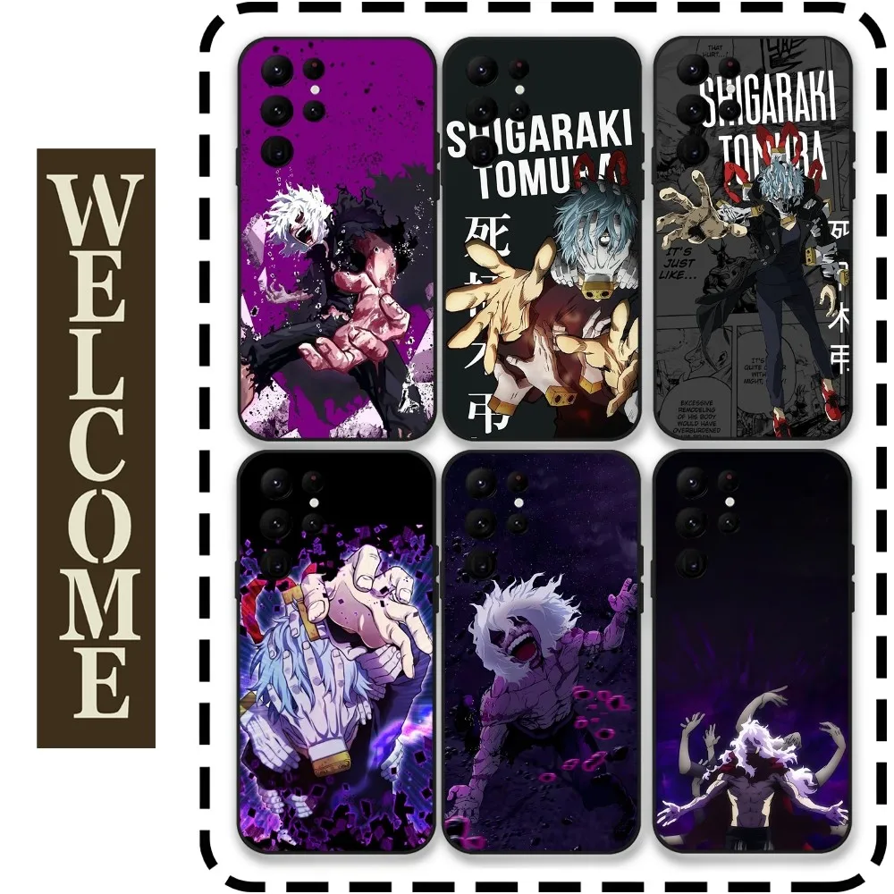 

T-Tomura Shigaraki BNHA Phone Case for Samsung Galaxy S24 Ultra S22 S23 Ultra S21 S20 5G Protective Silicone TPU Funda