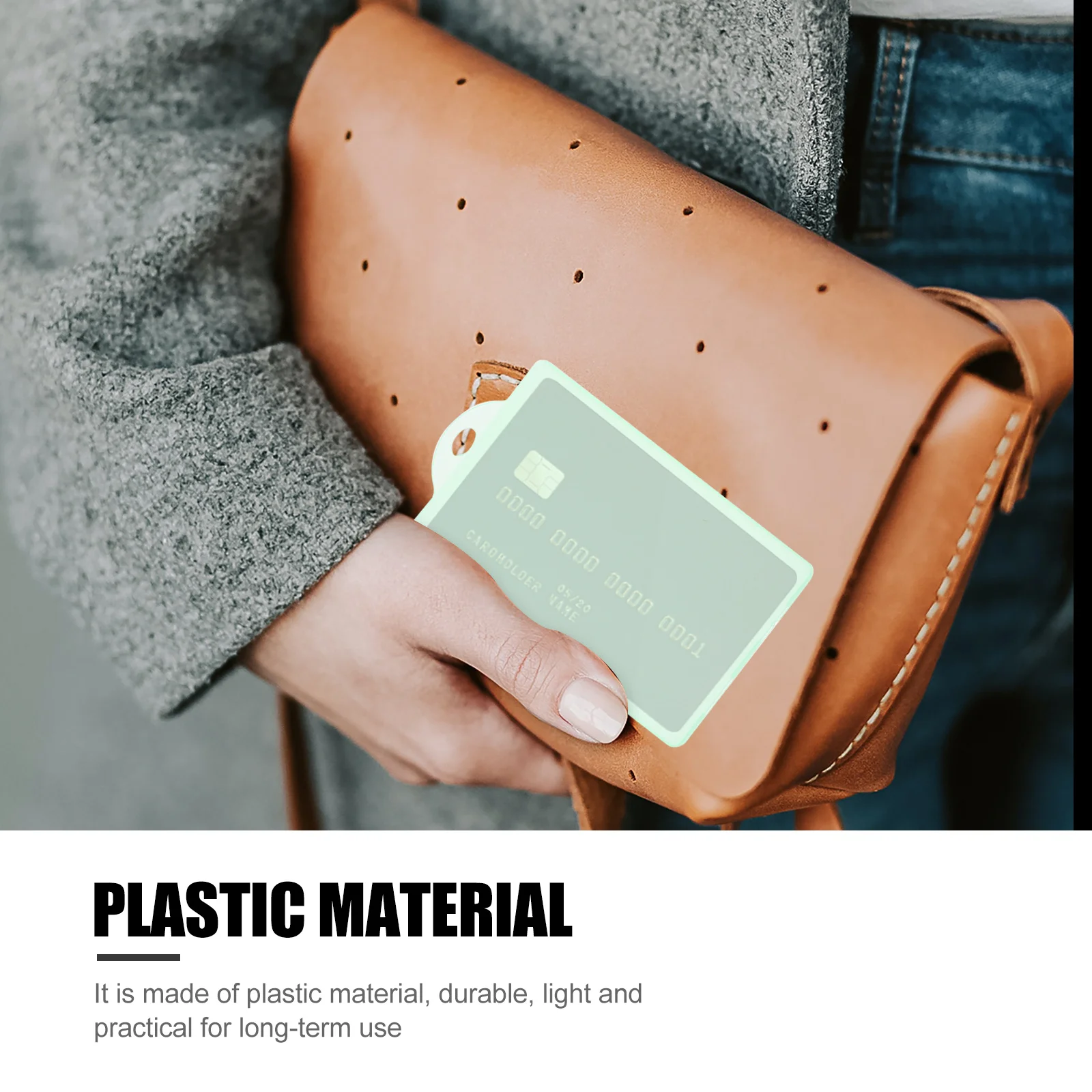 

40Pcs Anti-Magnetic Bank Card Covers Plastic Id Badge Holder Portable Lightweight Work Cards Protector for Student Bus Pass